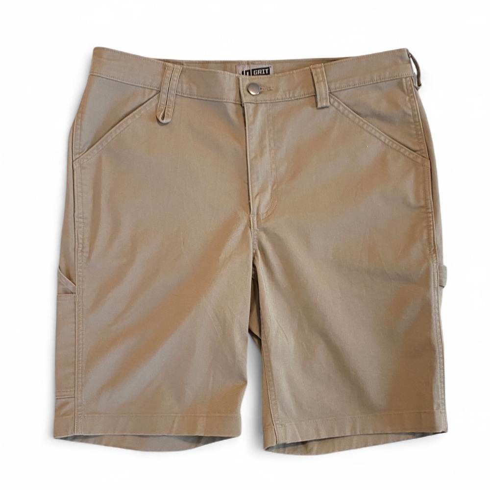 DULUTH TRADING CO 40 Grit women’s 10” workwear shorts, khaki brown